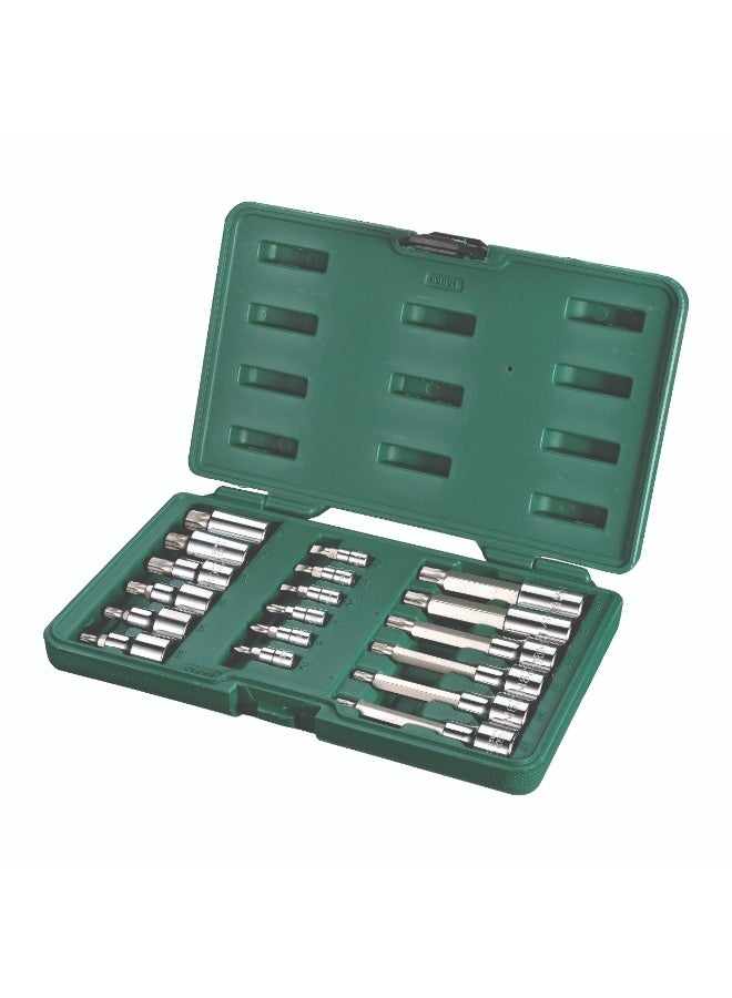 SATA ST09051SJ 18-Piece 1/4" and 1/2" Drive Bit Socket Set - Image 1